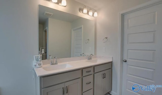 bathroom featuring vanity