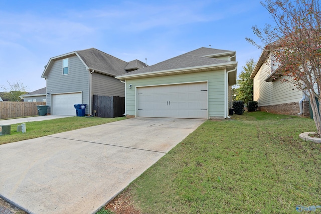 view of property exterior featuring a yard