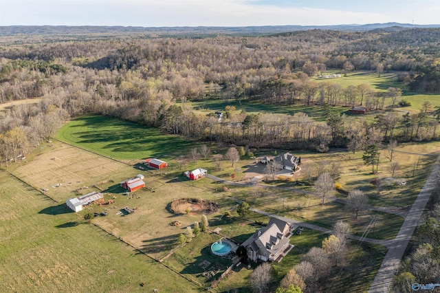 3602 Beason Cove Rd, Steele, AL 35987 - bird's eye view featuring a rural view and a view of trees