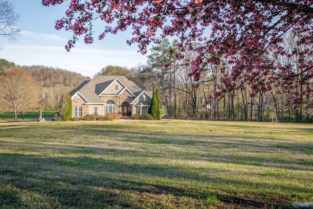 3602 Beason Cove Rd, Steele, AL 35987 - view of front of property featuring a front yard and stone siding