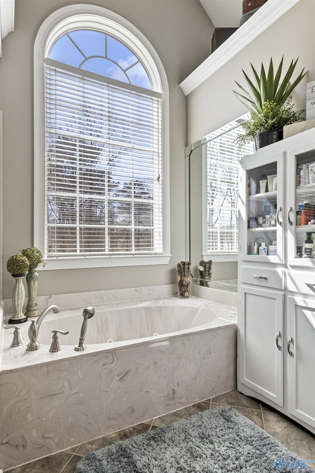 3602 Beason Cove Rd, Steele, AL 35987 - full bathroom with tile patterned floors and a garden tub