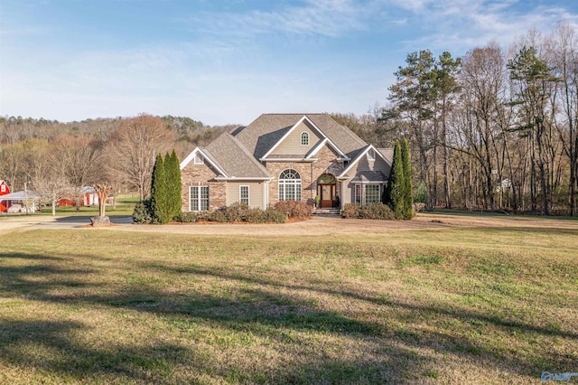 3602 Beason Cove Rd, Steele, AL 35987 - craftsman-style house featuring a front yard and brick siding