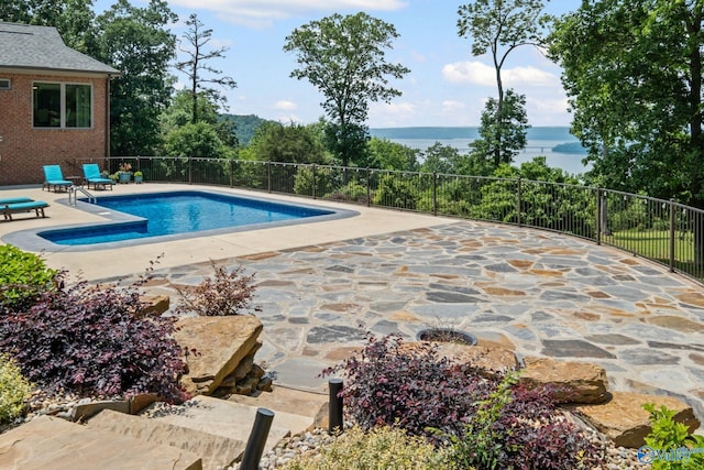 139 Summit Pt, Guntersville, AL 35976 - view of pool with a patio area and a water view