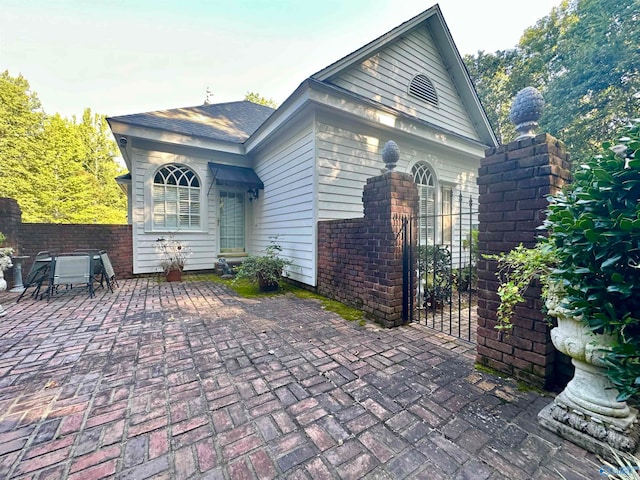 exterior space featuring a patio