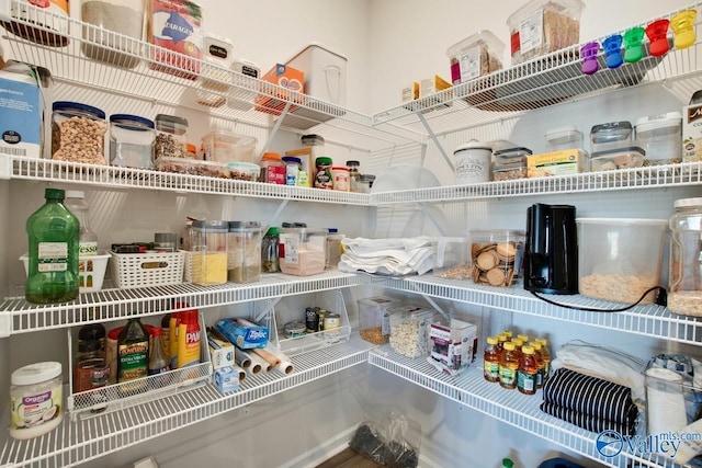 view of pantry