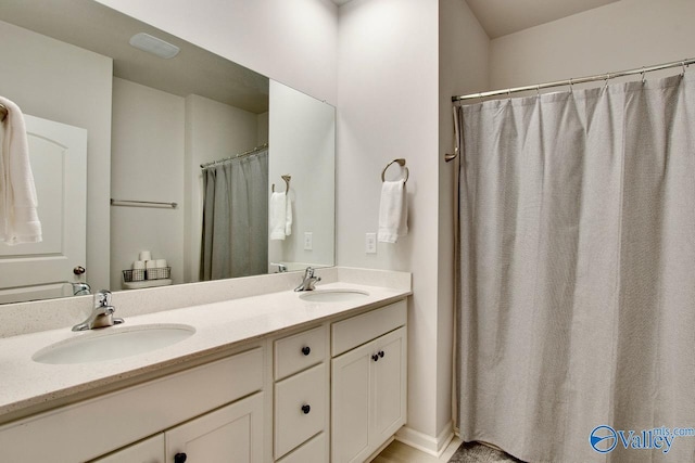 bathroom with vanity