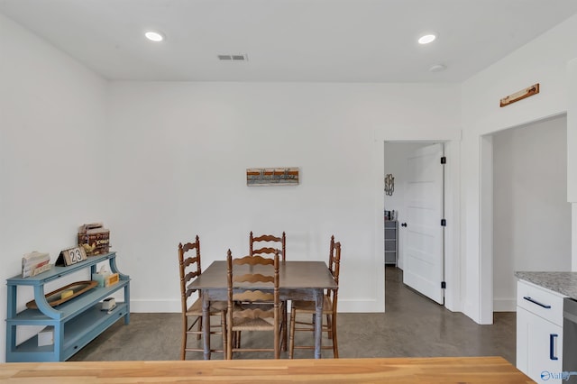 view of dining room