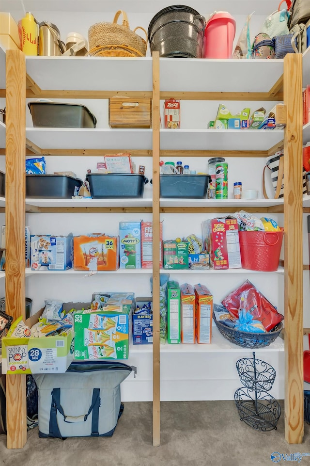 view of pantry