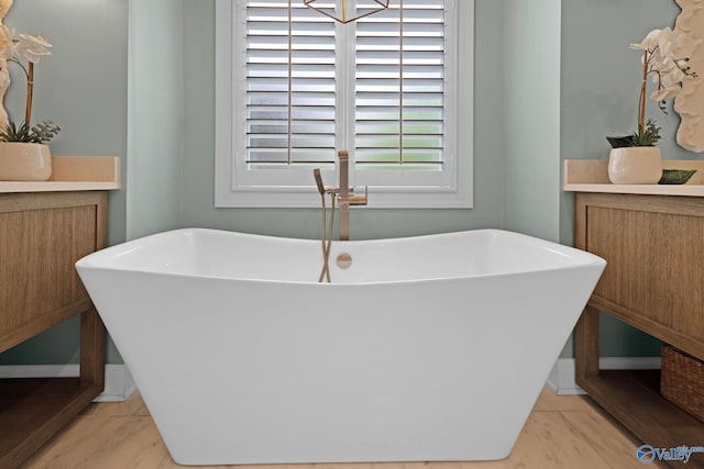 1176 N Lake Forest Dr, Southside, AL 35907 - full bath with baseboards and a freestanding tub