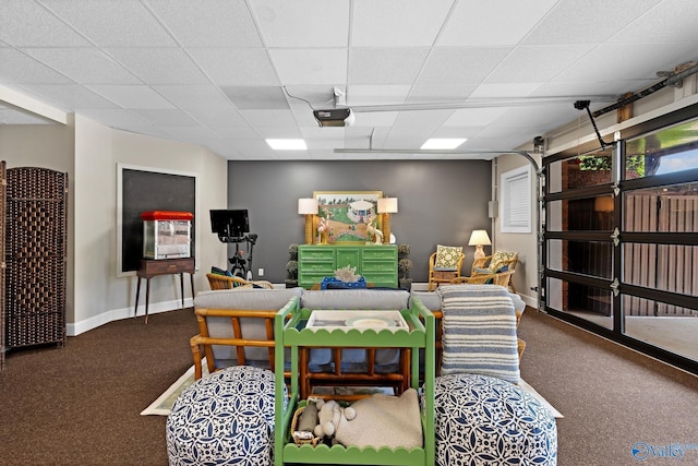 1176 N Lake Forest Dr, Southside, AL 35907 - living room with baseboards and carpet flooring