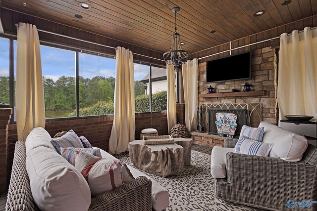 1176 N Lake Forest Dr, Southside, AL 35907 - interior space featuring a notable chandelier