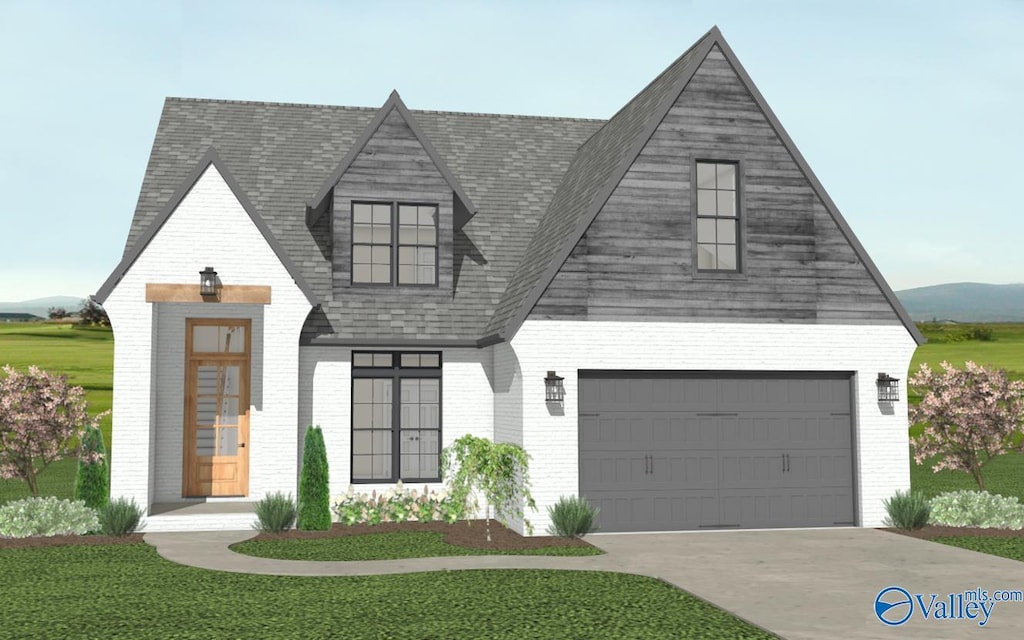 82 Dylan Rd, Madison, AL 35756 - view of front facade featuring brick siding, a garage, driveway, and a shingled roof
