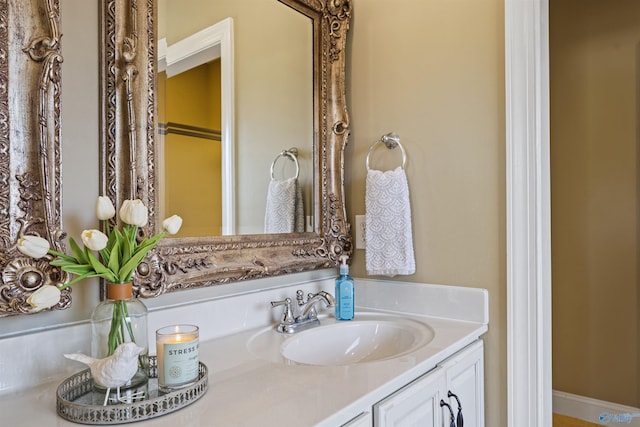 bathroom featuring vanity