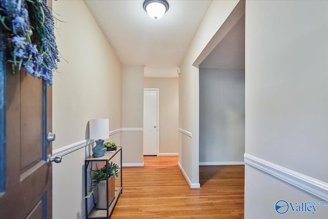 210 Spring Valley Ct SW, Huntsville, AL 35802 - entryway featuring light wood-style flooring and baseboards