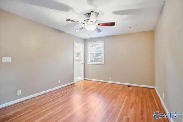 210 Spring Valley Ct SW, Huntsville, AL 35802 - unfurnished room with light wood-style floors and a ceiling fan