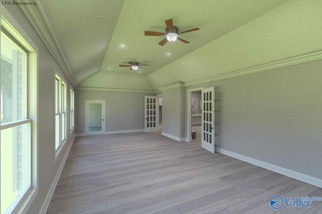 MCKINLEY-A1 Capshaw Rd, Athens, AL 35613 - unfurnished sunroom with french doors and vaulted ceiling