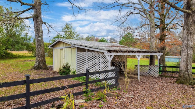 view of outbuilding