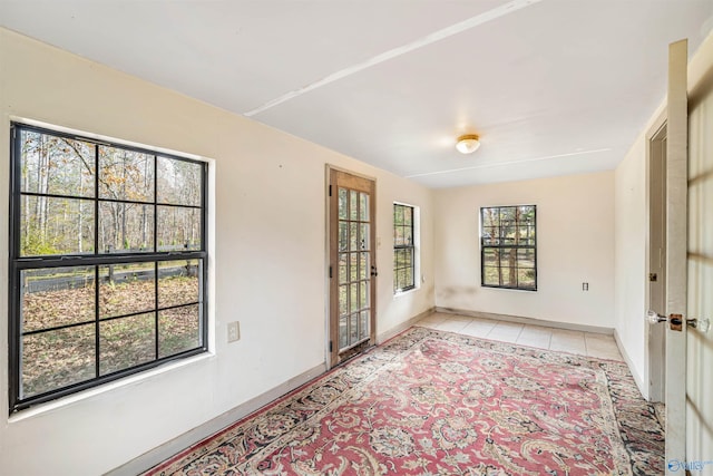 view of tiled empty room