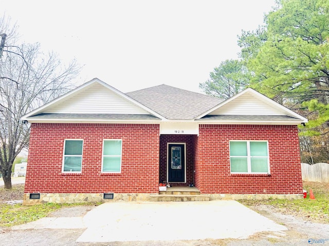 view of front of home