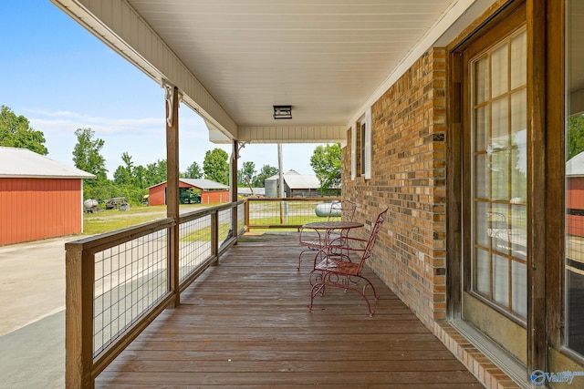 view of deck