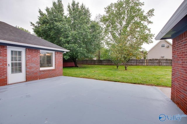 view of patio / terrace featuring a fenced backyard