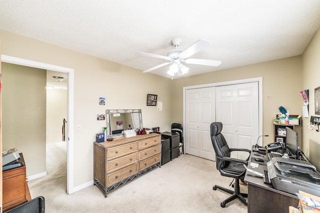 106 Spinnaker Ridge Dr, Huntsville, AL 35824 - office area with ceiling fan and light colored carpet