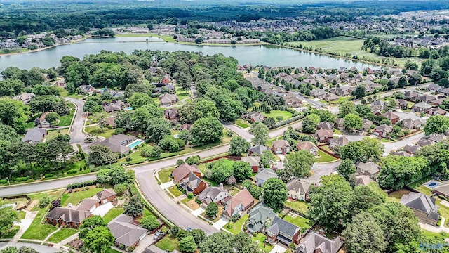106 Spinnaker Ridge Dr, Huntsville, AL 35824 - birds eye view of property featuring a residential view and a water view