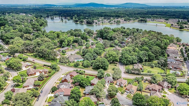 106 Spinnaker Ridge Dr, Huntsville, AL 35824 - aerial view with a water view, a view of trees, and a residential view