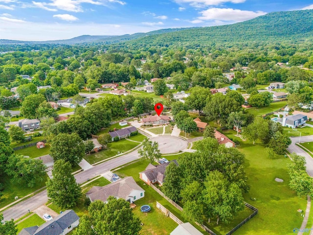 2009 Rangewood Cir, Huntsville, AL 35803 - aerial view of property's location with mountains and nearby suburban area