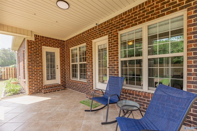 view of patio / terrace with covered porch