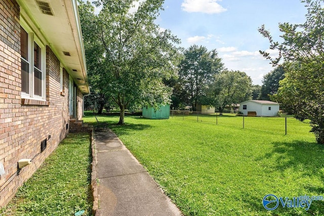 3392 Williams St, Hokes Bluff, AL 35903 - view of yard with a shed