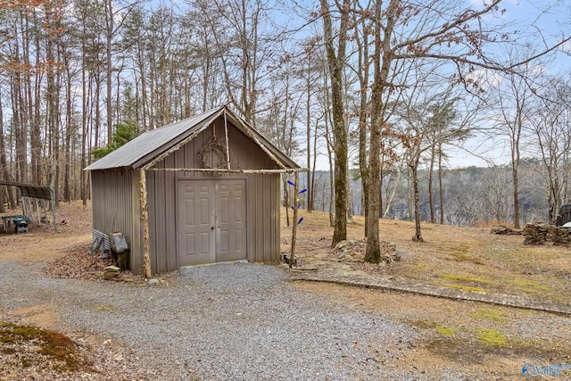 view of outbuilding