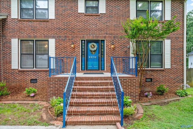 2010 Burlington Dr SE, Huntsville, AL 35803 - property entrance featuring brick siding