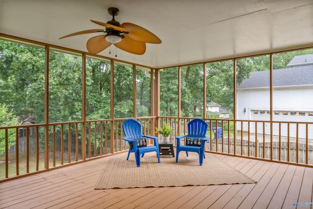 2010 Burlington Dr SE, Huntsville, AL 35803 - sunroom with a ceiling fan and healthy amount of natural light