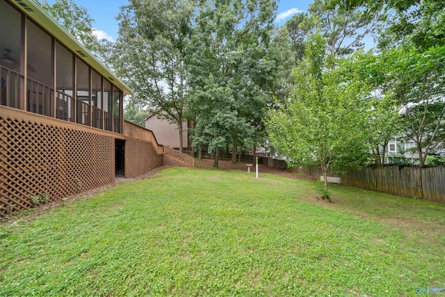 2010 Burlington Dr SE, Huntsville, AL 35803 - view of yard with a sunroom and stairs
