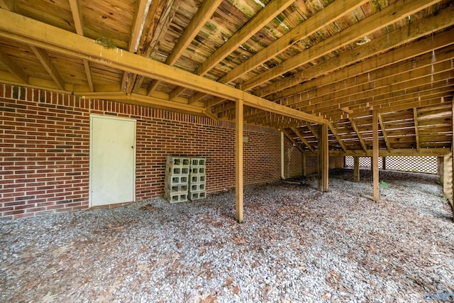 2010 Burlington Dr SE, Huntsville, AL 35803 - miscellaneous room with brick wall