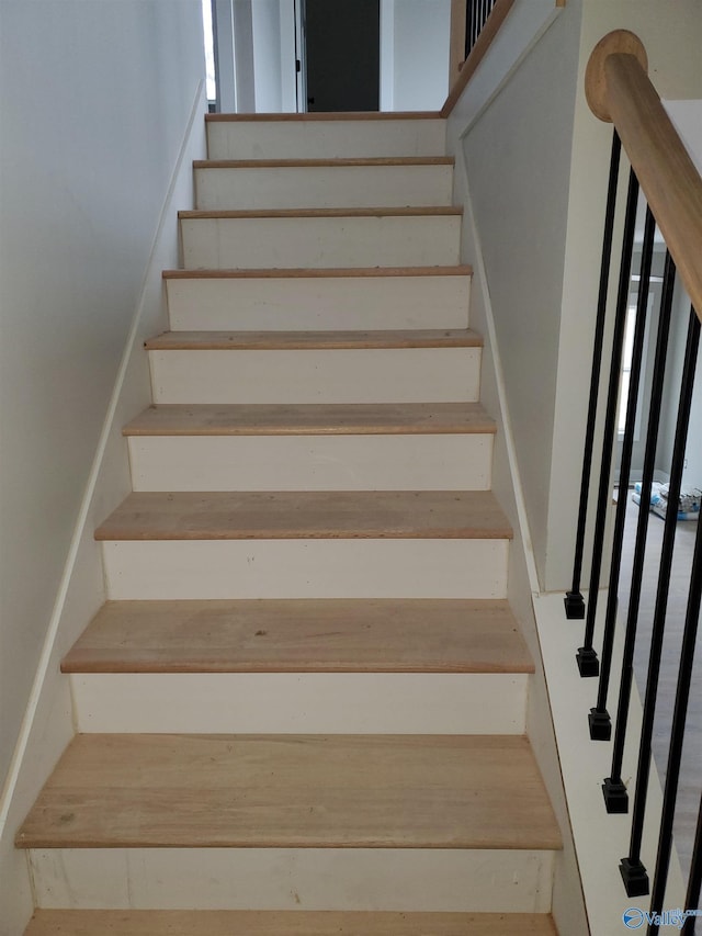 view of stairway