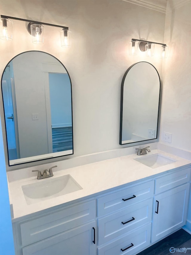 bathroom with vanity