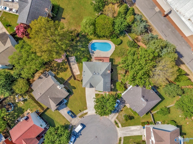 drone / aerial view featuring a residential view