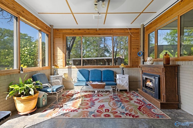 view of sunroom