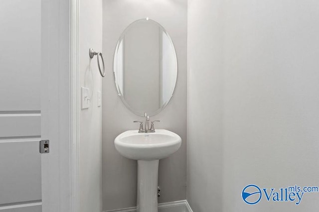 bathroom with a sink