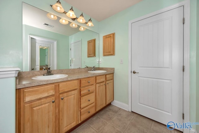 bathroom featuring vanity