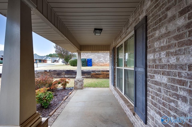 view of patio / terrace with a porch