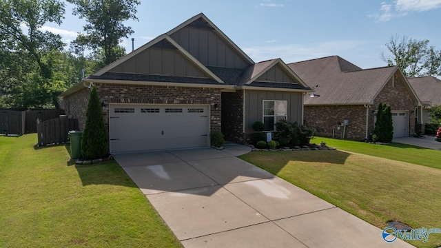 3015 Peevey Creek Ln, Owens Cross Roads, AL 35763 - craftsman house featuring board and batten siding, brick siding, and concrete driveway