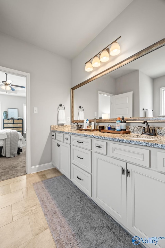 3015 Peevey Creek Ln, Owens Cross Roads, AL 35763 - bathroom with connected bathroom and double vanity
