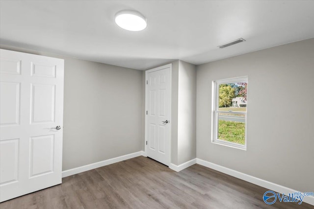 interior space featuring hardwood / wood-style flooring