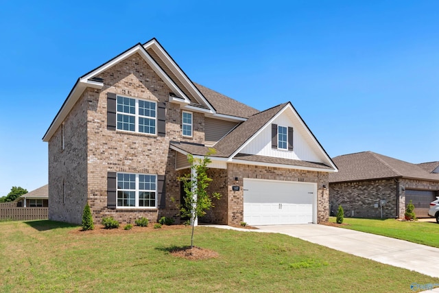 craftsman-style house with a garage