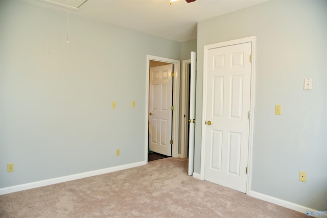 view of carpeted empty room