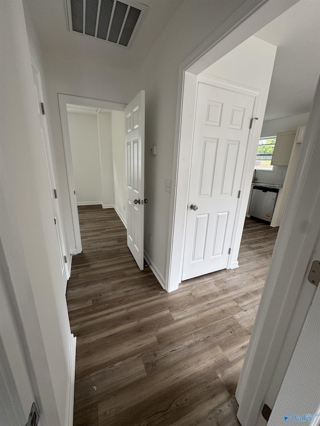 2217 Beasley Ave NW, Huntsville, AL 35816 - corridor with wood finished floors and baseboards
