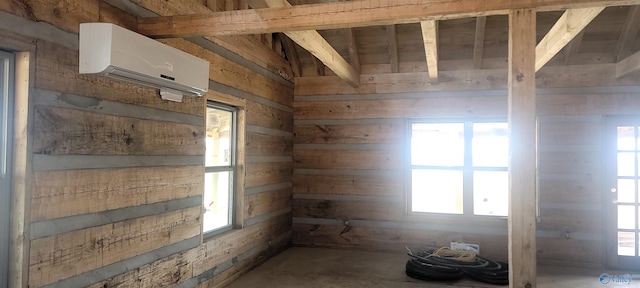 empty room with a wall unit AC